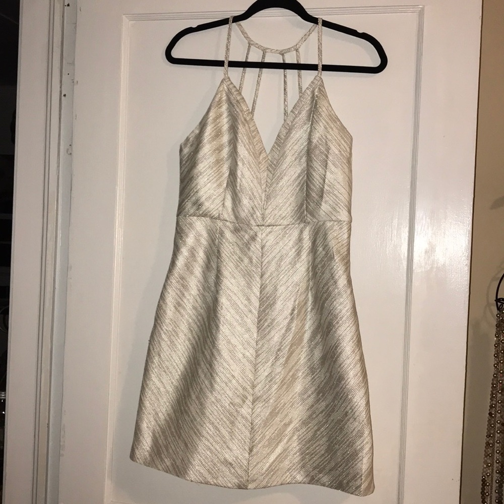 Champagne color party dress!